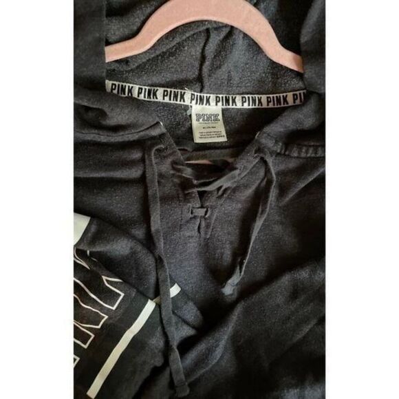 VS PINK LACE UP PULLOVER HOODIE S NEW - Picture 3 of 6